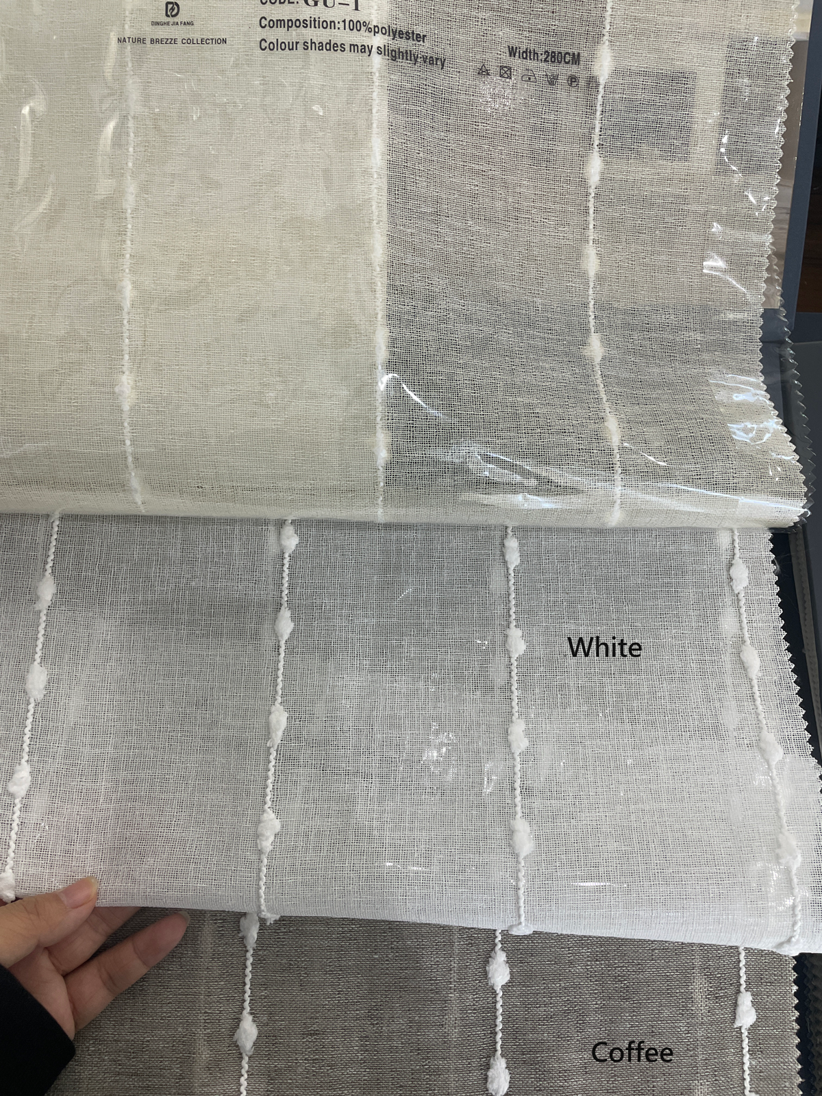 Modern Striped Linen Sheer Curtains