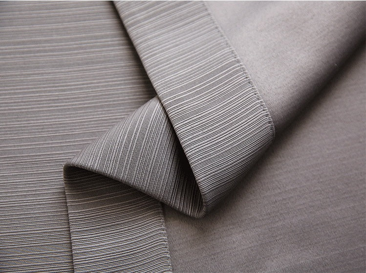 Luxury Stripes Pattern Curtains, Mixed Color Patched Curtains