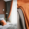 Luxury Stripes Pattern Curtains, Mixed Color Patched Curtains