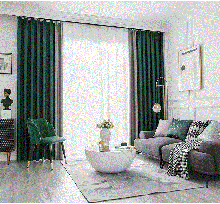 Luxury Stripes Pattern Curtains, Mixed Color Patched Curtains