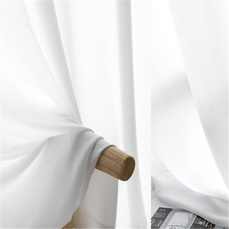 Simple Tencel Semi Sheer Curtains