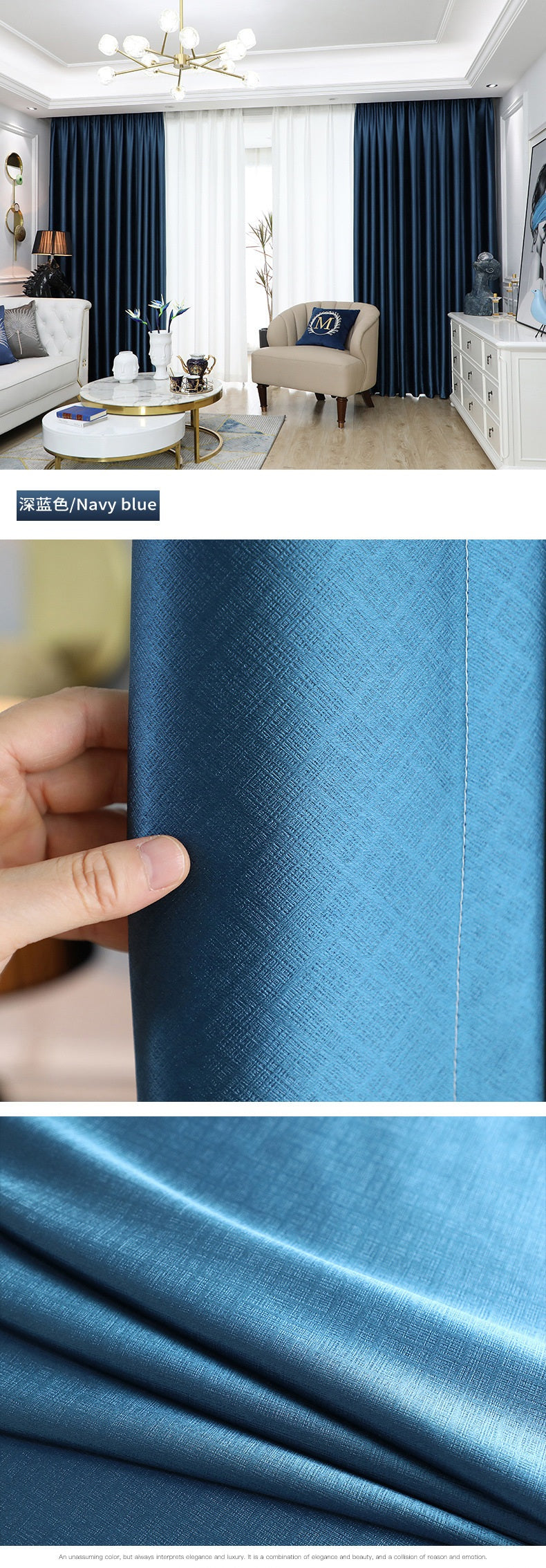 Grand Hidden Stripe Pattern Blackout Curtain, Mixed Color Patched Curtains