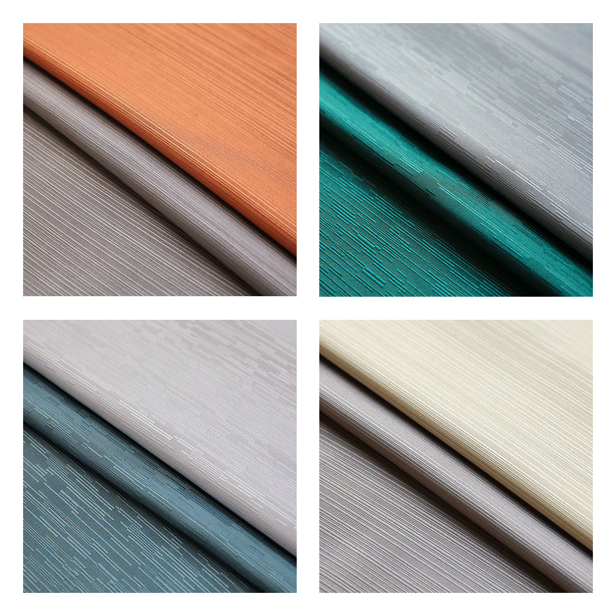 Luxury Stripes Pattern Curtains, Mixed Color Patched Curtains