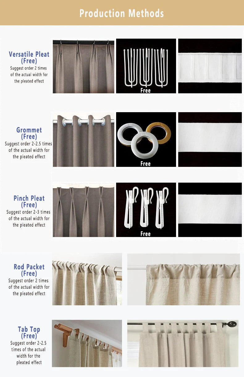 Colorful Woven Stripes Linen Texture Sheer Curtain