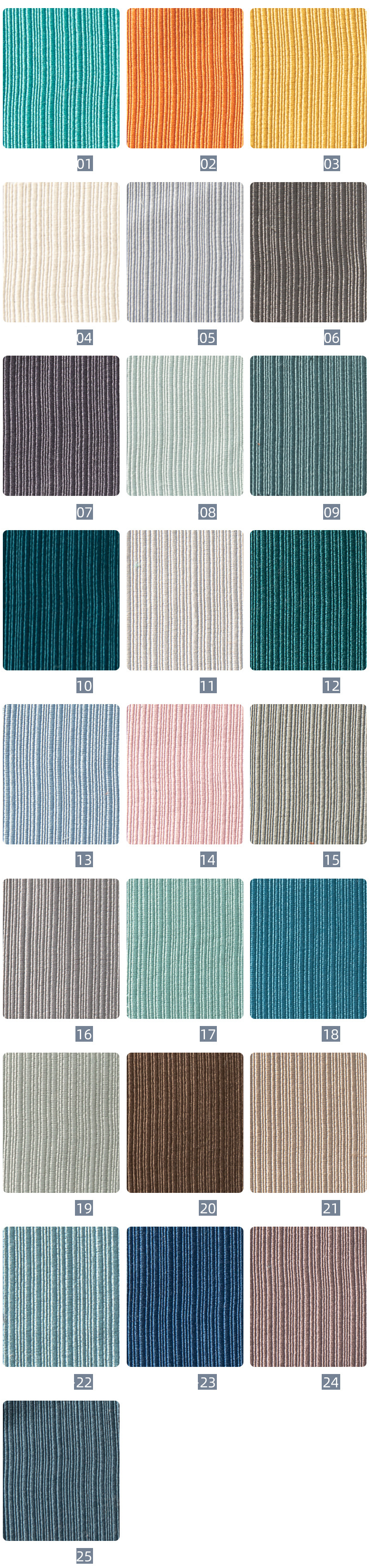 Luxury Stripes Pattern Curtains, Mixed Color Patched Curtains